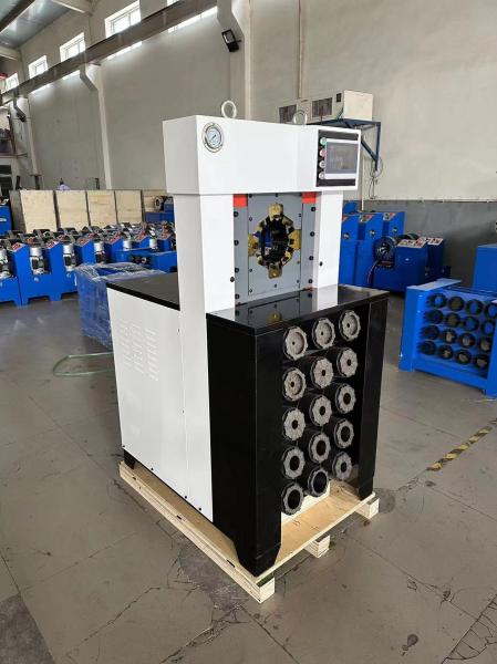 Super Thickness 3 Inch With 15 Dies 6-76mm Black Color AC Hose Crimping Machine With Withhold Faster Crimping Force 650T
