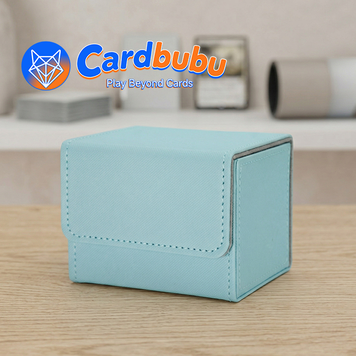 Horizontal Leather Card Deck Box PU Leather Mtg Card Storage For TCG
