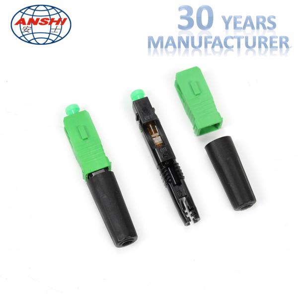 Pre Embedded Quick Connector SC APC Fiber Optic Accessories