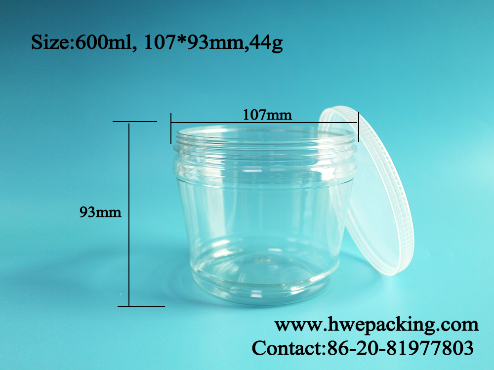 Ясный конус опарника 680ml пластиковой упаковки круговой усеченный формирует круглый пластмасовый контейнер