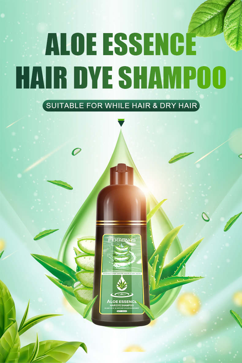 Shampoo Coloration Cheveux Mousse Rapide 3 en 1 Formule Végétale 500ml