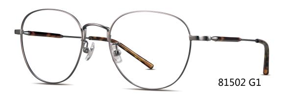 Metal Men Optical Frames Round Eyeglass 19MM Bridge