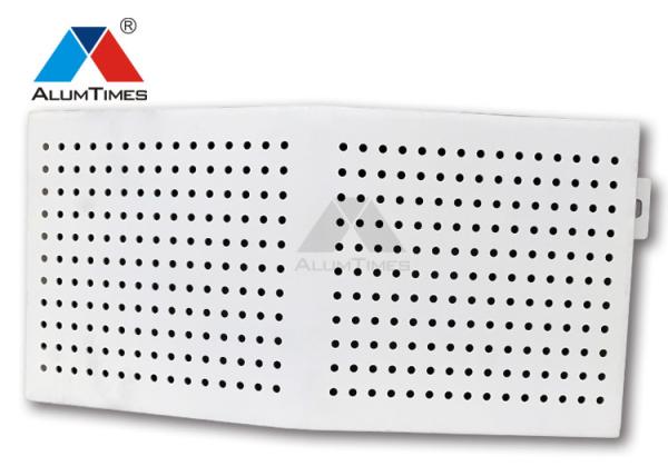 Anti Corrosion Aluminium Perforated Panel , Custom Aluminium Exterior Wall Cladding