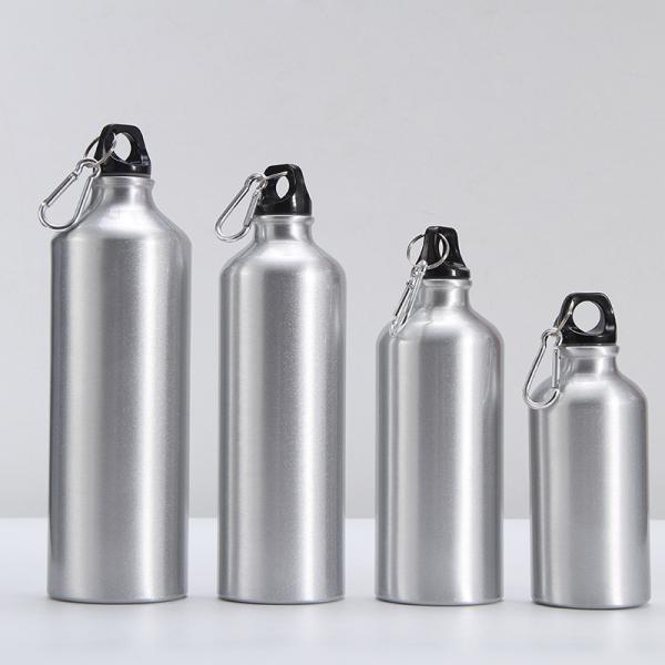 Aluminum Bike Water Bottle Blanks with Carabiner Cover Custom Logo Sublimation Printing