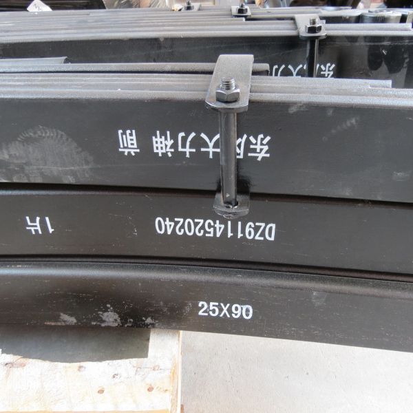cars and trucks Rear leaf spring assembly DZ9114520240Hot selling spring steel plate DZ9114520240