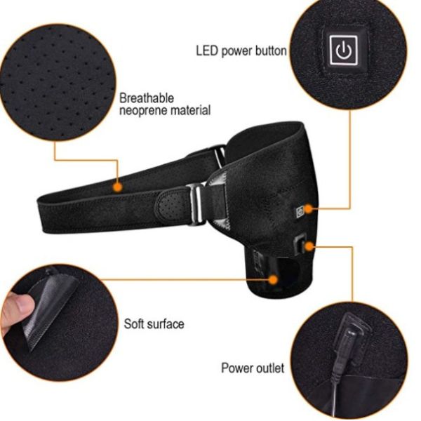 Графеновый плечевой наплечник с электрическим подогревом, зарядка при температуре 55 градусов