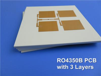 Multi camada B Rogers 4350 3 PWB do ouro da imersão da camada 1.88mm para o impulsionador sem fio