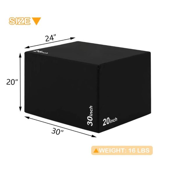 Gymnastics Foam Mat Plyometric Jumping Box or Octagon Tumbler Fitness Platform for Home Gym Fitness, Martial Arts