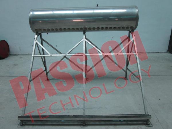 Integrated Structure Vacuum Tube Solar Water Heater 300 Liter Aluminium Frame