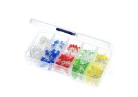Pés 5MM curtos do diodo Kit Light Emitting Mixed Color do diodo emissor de luz do PVC 3MM com caixa