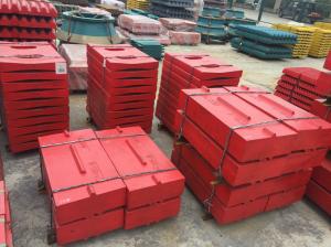 Impact Stone Crusher Spare Parts Swing Plates , High Manganese High Chrome Blow