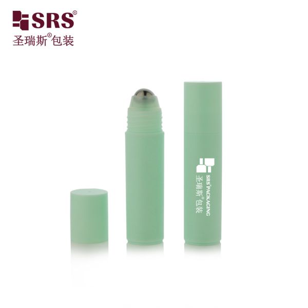 RPPF-20ML Empty PP PCR Metal Roller Bottle Sea Green Colored For Deodorant