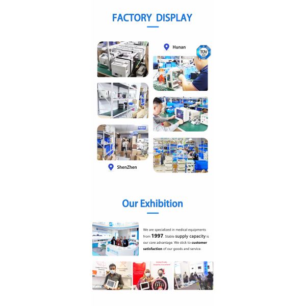 ISO13485 FSC Certified Multi Parameter Patient Monitor with 12.1'' TFT Color LCD for Hospital Ward Use