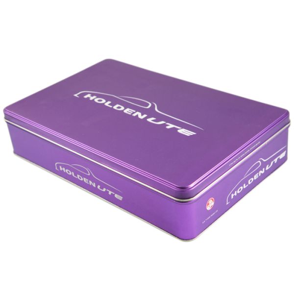 Medical Storage Square Tin Box For Health Product CYMK Color
