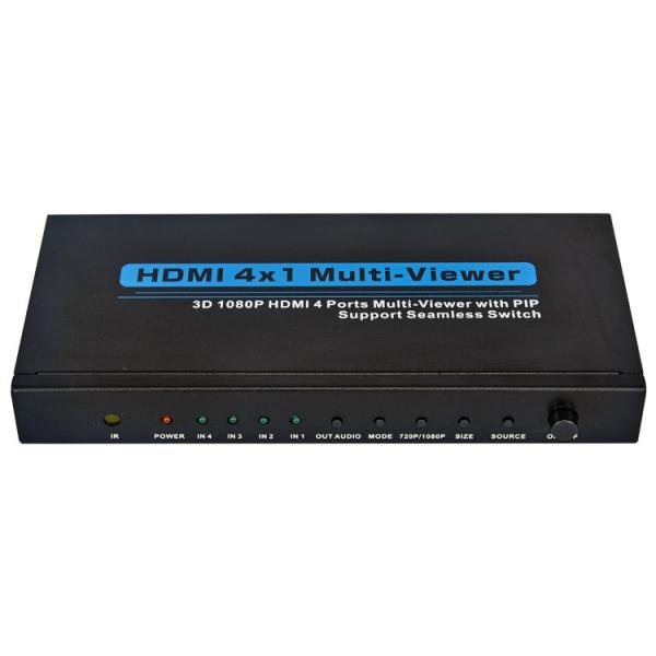 3D 1080P 4 X 1 10.2Gbps PIP HDMI 4K Switcher