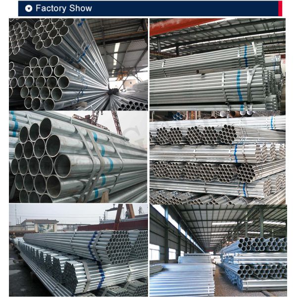 Tubos de andamiaje de acero galvanizado pre sumergido en caliente tubo redondo de acero galvanizado sección forma redonda facturación por peso real