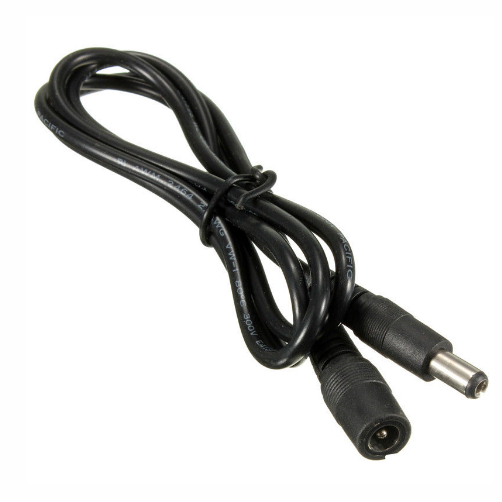5m 3m 2m 1m DC Cable White Female End Type 5.5mm x 2.1mm Plug Adapter Extension Cable