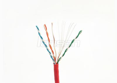 50U UTP chapeado ouro Cat5e remendam o cabo 24AWG revestimento de PVC de fio encalhado de 4 pares