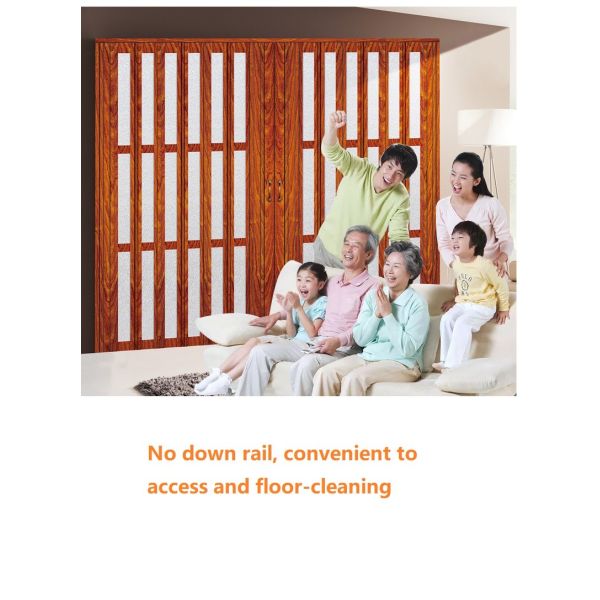 Непахучая раздвижная дверь PVC складчатости для Bathroom кухни открытого рельса раздела свободного