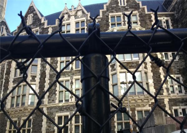2.5mm/1.5mm 50X50mm PVC Coated Chain Link Fence Wire Mesh Fence