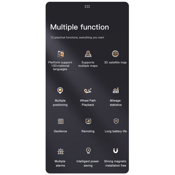 GF08 GPS Tracker Mini LBS Location Strong Magnetic for Vehicle Lithium Battery