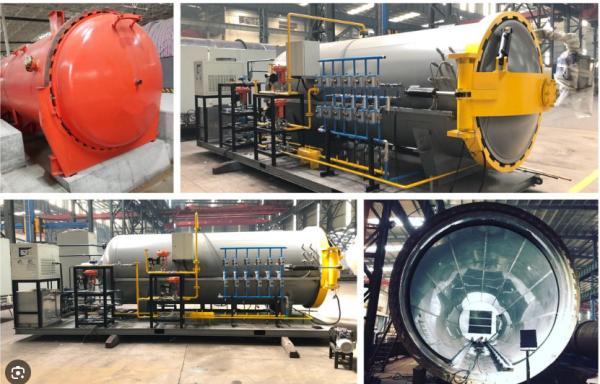 220V Electric Heating Composite Autoclave For Rubber Vulcanization Diameter 600-5000mm