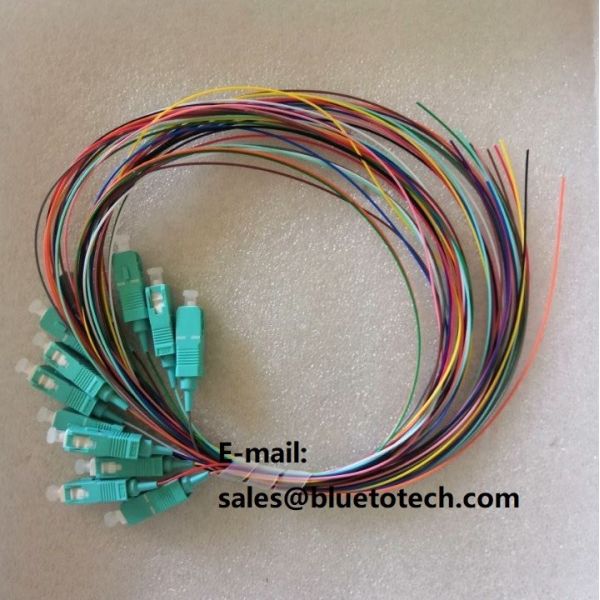 A fita de OM3 FC ventila para fora trança 12Colors da fibra da fita do modo da trança 12fiber FC da fibra ótica a multi