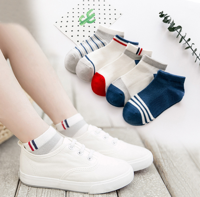 Anti Bacterial Boys Cotton Socks , Snagging Resistance Boys Fashion Socks