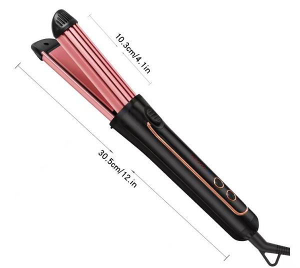 2 In 1 PTC Plate Culing Hair Straightener Multifunctional Adjustable Temperature