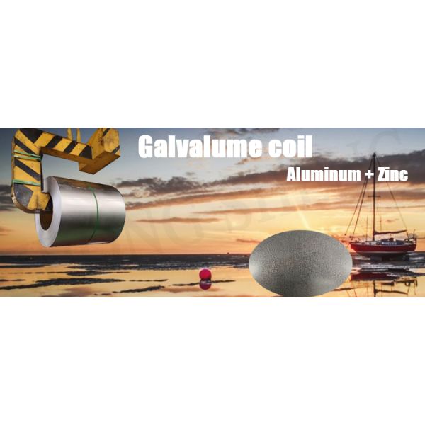 Capa de acero galvalume AZ150 Zincalume 26 Gauge Galvalume en rollo para y eficiencia