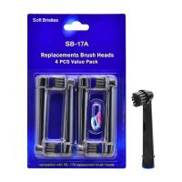Dental Care Biodegradable Electric Toothbrush Head Sb-17A Bamboo Charcoal Toothbrush Head