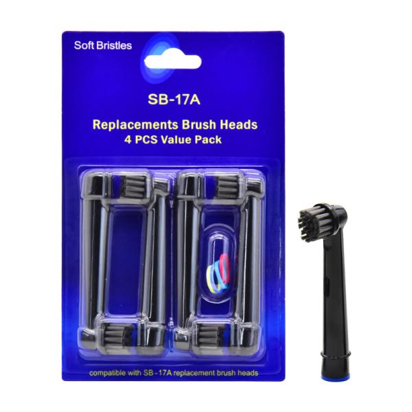 Dental Care Biodegradable Electric Toothbrush Head Sb-17A Bamboo Charcoal Toothbrush Head