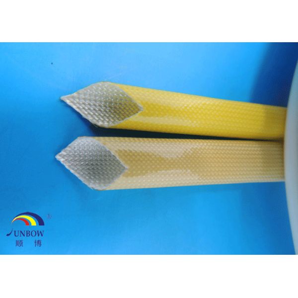 Heat Resistance F Grade Motor Fiberglass Braided Sleeving with PU Resin Coated