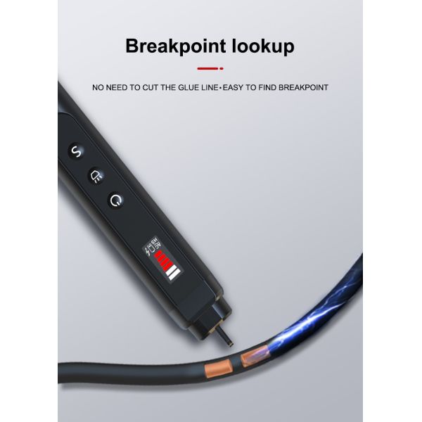 12-1000V Voltage Range AC Voltage Detector with NCV Sensitive Indication and Sound Light Alarm