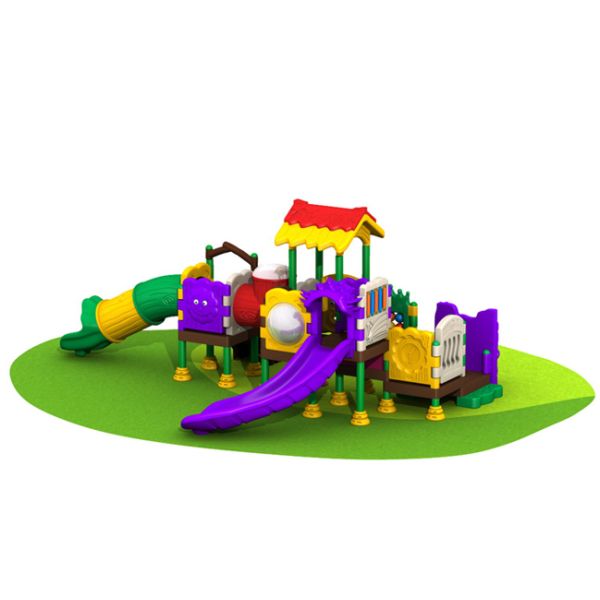 All Plastic Outdoor Climbing Equipment / Plastic Outdoor Toys With Shorter Platform