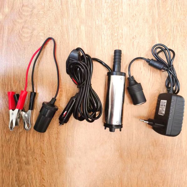 12v / 24v Diesel Transfer Pump Mini Clamp Or Cigarette Lighter Plug