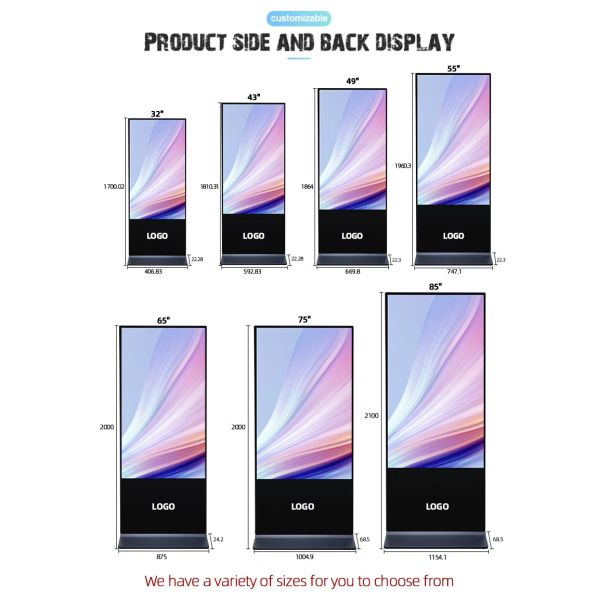 Qunmao 4K Resolution Android OS Multi-Size Digital Signage Touch Screen Kiosk for Indoor School Use