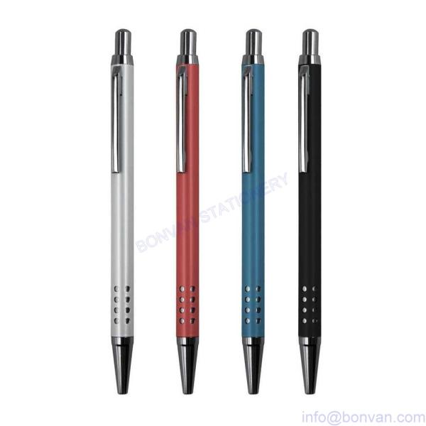 jump metal pen,push metal pen,24 holes metal pen for logo promotion