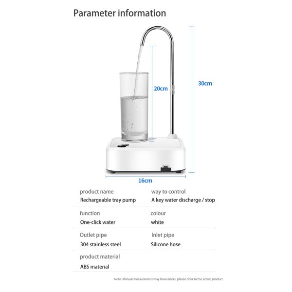 CE аттестовал насос электрическое 1200mAh бутылки с водой 5 галлонов перезаряжаемые