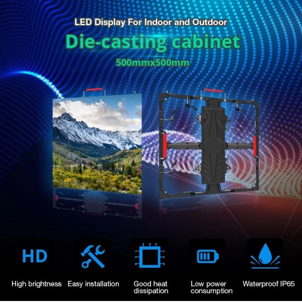 Модуль П6 П8 П10 полного цвета дисплея СИД переднего обслуживания на открытом воздухе изогнутый с магнитом