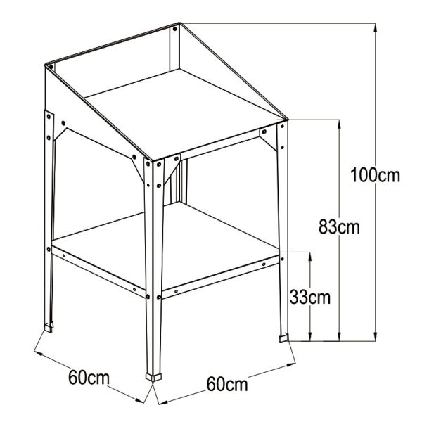 powder coating Raised Garden Bed Planter 0.6mm Vegetable Planter Kit