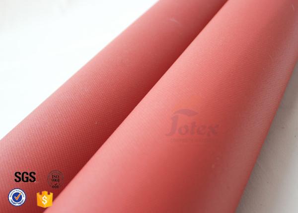 O silicone vermelho revestiu a sarja alta da ruptura da cobertura 22oz 0.7mm do fogo da fibra de vidro do silicone