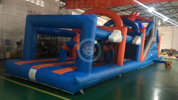 Adulto inflável do curso de obstáculo do obstáculo dos jogos do esporte exterior para o desenvolvimento de equipes