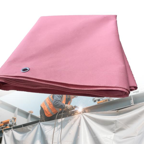 Rouleau de couverture de soudure en fibre de verre ignifuge 550C résistant à la chaleur