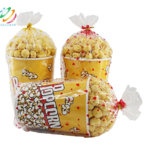 Eco Friendly Disposable Food Packaging Round Popcorn Paper Cups Bucket 24oz