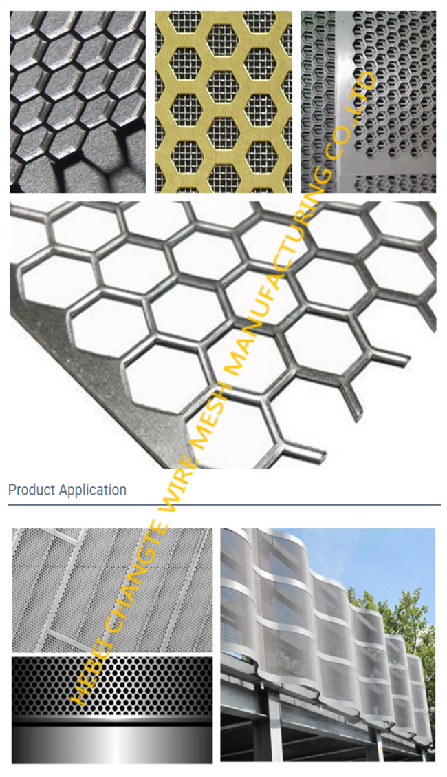 1100 Aluminum Alloy 60% Opening Architectural Perforated Metal Panels