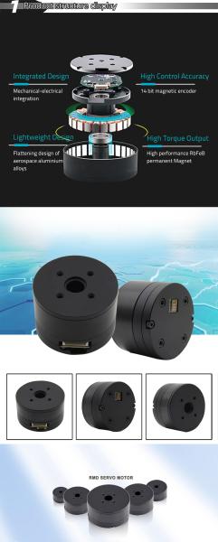 Faradyi Brushless Gimbal Motor Hollow Shaft Slip Ring Stainless Steel  Bearing Brushless DC Motor For Camera Robot