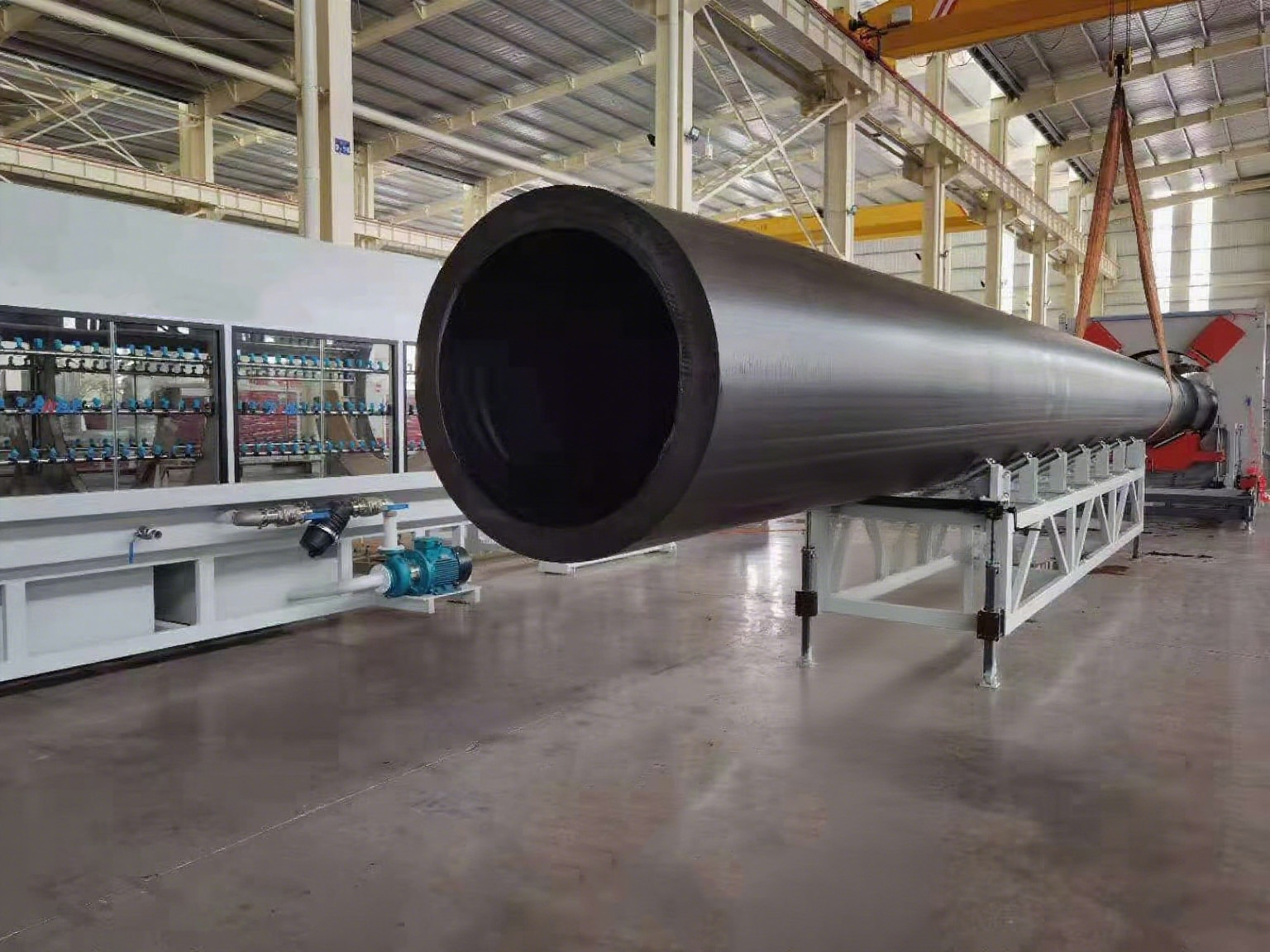Langbo China Machine Single Screw Extruder PE HDPE PPR Pipe Extrusion Production Line