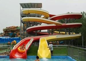 Corrediça espiral comercial da piscina da cor da mistura para o recurso de
