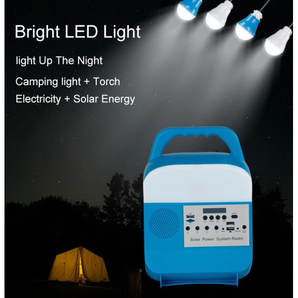 Осветительная установка MP3 батареи лития солнечная мини домашняя с радио